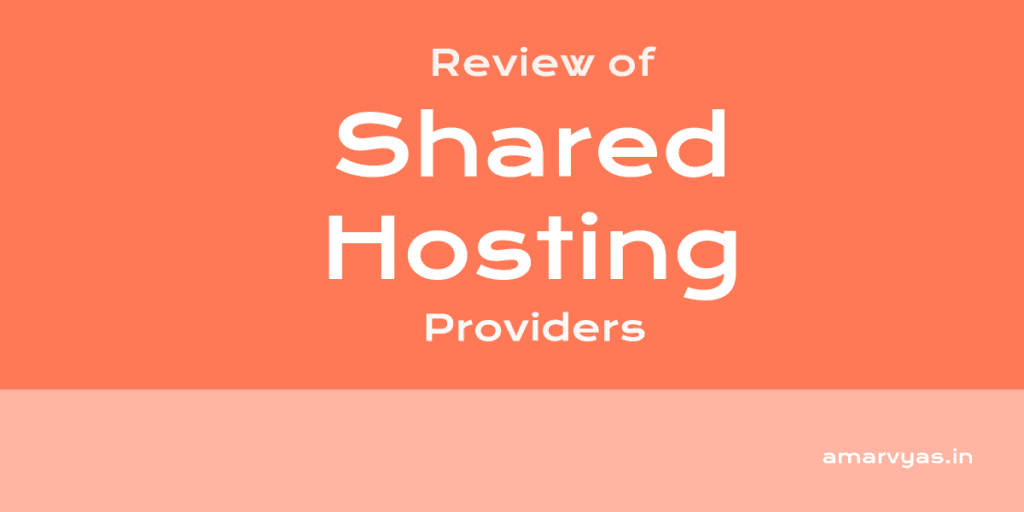 Feature image for shared hosting blog post by Amar Vyas